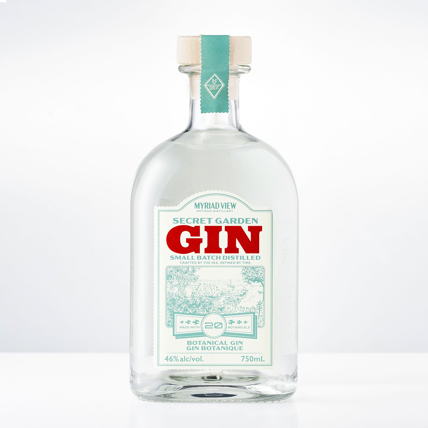Secret Garden Gin 46%abv 750mL – Myriad View Artisan Distillery