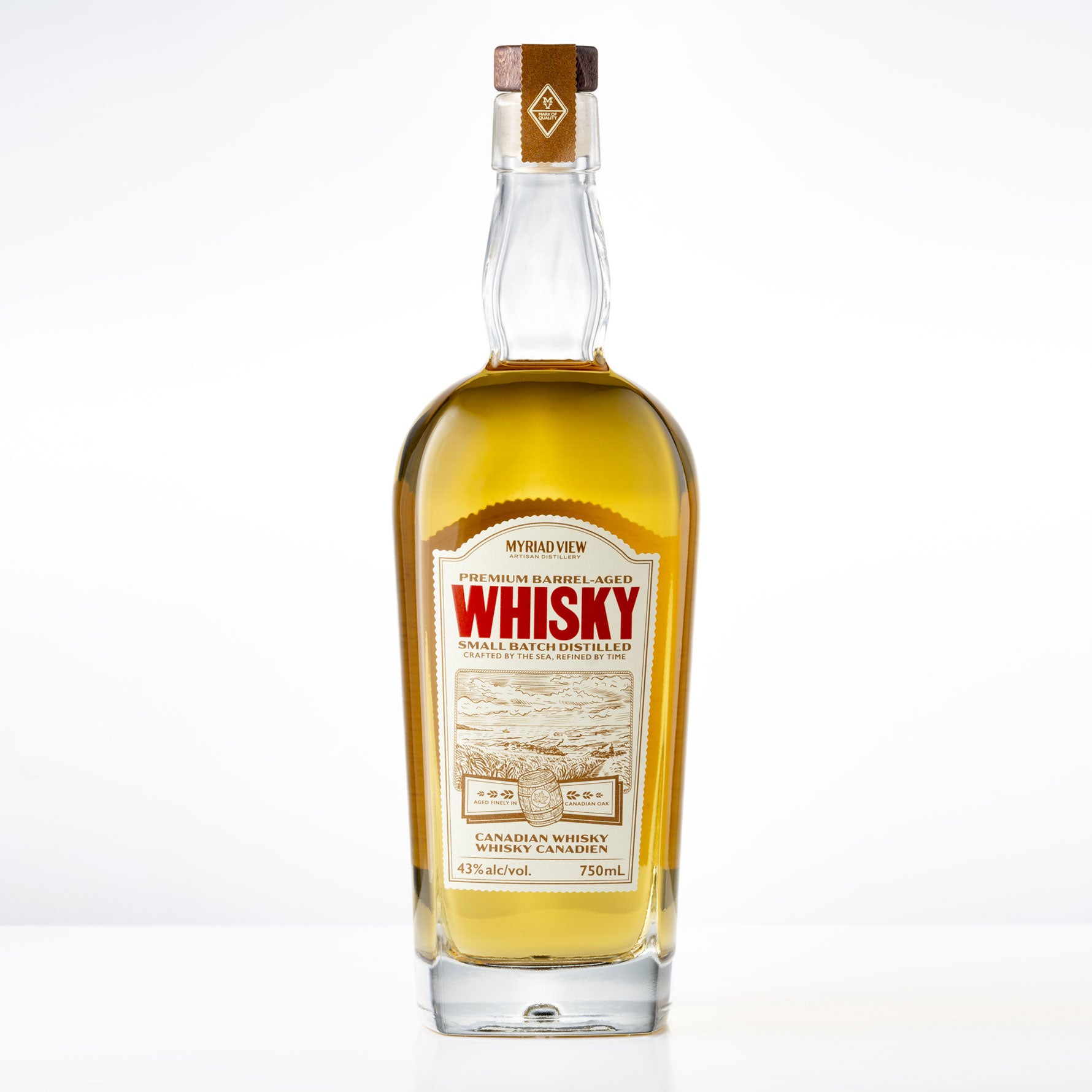 Whisky 43% abv. 750mL – Myriad View Artisan Distillery Est. 2006