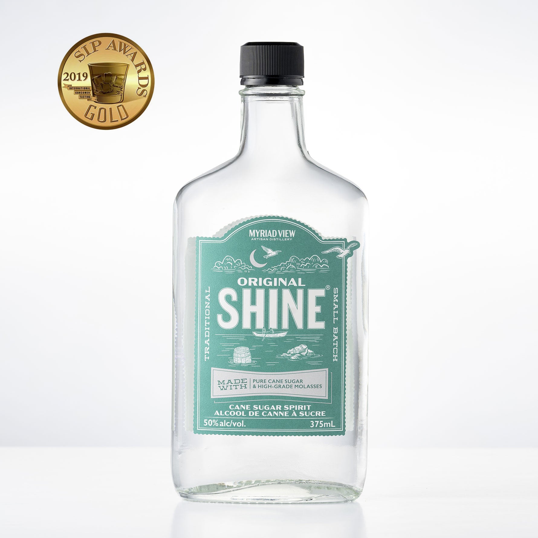Shine 50% abv. 375mL – Myriad View Artisan Distillery Est. 2006